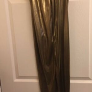 Gold evening pants